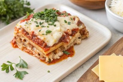 Thumbnail for effortless crockpot lasagna