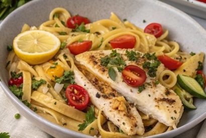 Thumbnail for lemon chicken pasta